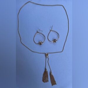 Kendra Scott-Earrings & Necklace Set - Rose Gold